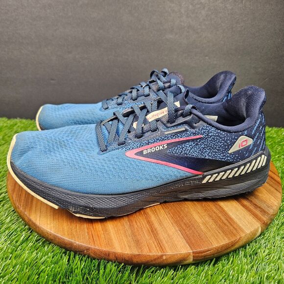 Brooks Launch GTS 10 Womens Shoes Size 8.5 Blue Black Athletic Running Sneakers - Picture 5 of 16